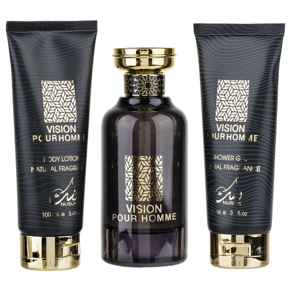 Nusuk Vision Pour Homme - Apa de Parfum (EDP) 100ml | Set Cadou pentru Bărbați
