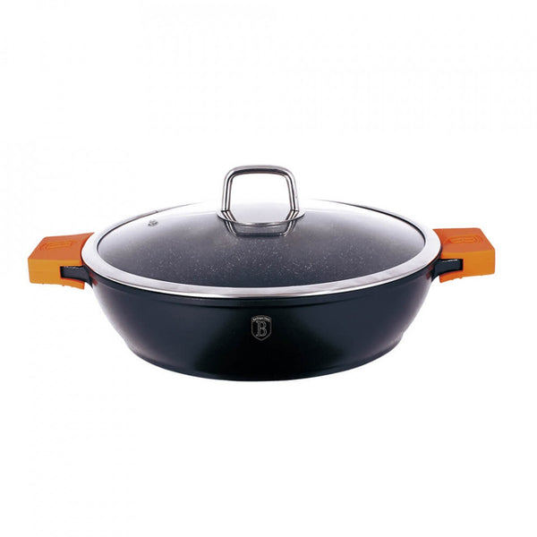 Cratita cu capac 28 cm Granit Diamond Line Berlinger Haus BH 1109N