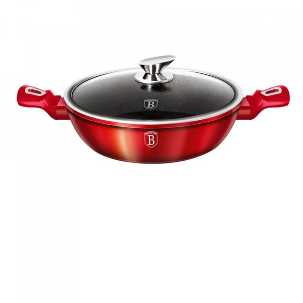 Cratita cu capac 32 cm Burgundy Metallic Line Berlinger Haus BH 1264N
