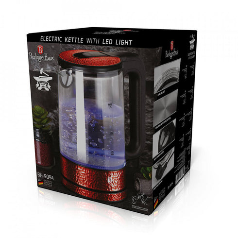 Fierbator electric Burgundy Metallic Line BerlingerHaus BH 9117