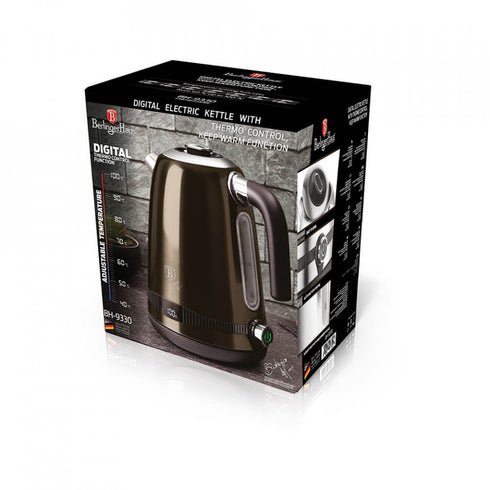 Fierbator electric cu afisaj digital Rose Gold Metallic Line BerlingerHaus BH 9326