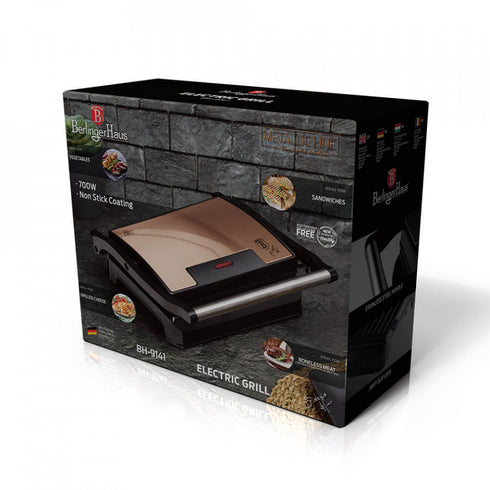 Grill electric 23x14 cm Black Rose Collection BerlingerHaus BH 9141