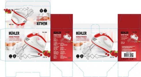 Mixer Muhler MX-300, rosu 1002989