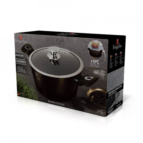 Oala cu capac 20 cm Rose Gold (Cupru) Metallic Line Berlinger Haus BH 1514N