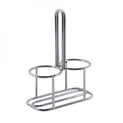 Set 2 recipiente pentru sare si piper 120 ml si suport din otel inoxidabil Black Rose Collection Berlinger Haus BH 1994