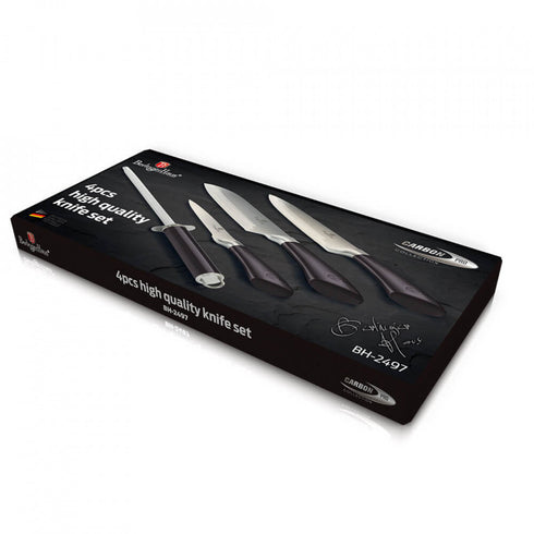 Set cutite (4 piese) Metallic Line Carbon Pro Edition BerlingerHaus BH 2497