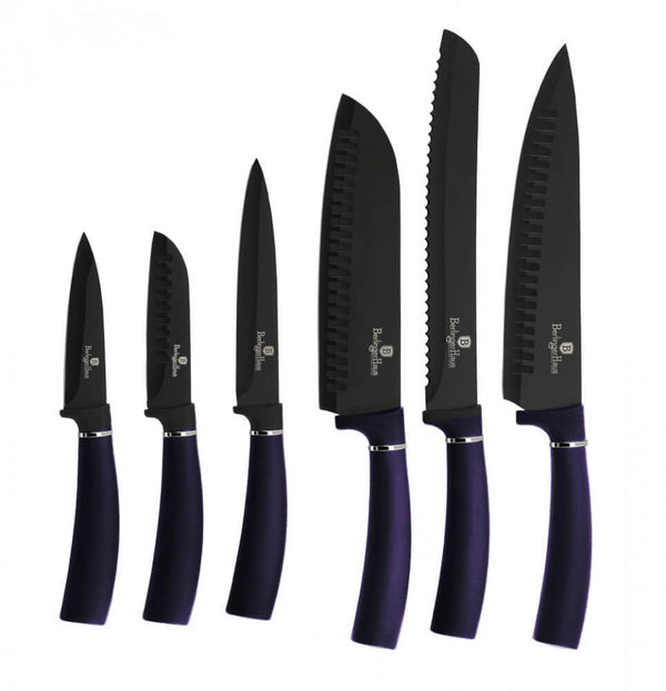 Set cutite (6 piese) Metallic Line Shiny Black Edition BerlingerHaus BH 2649