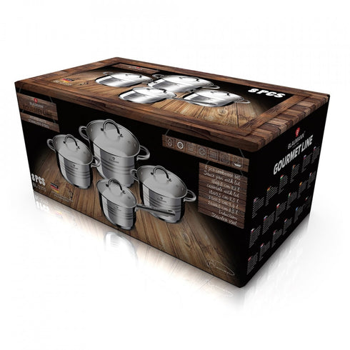 Set oale cu capac din otel inoxidabil (8 piese) Gourmet Line Blaumann BL 3115