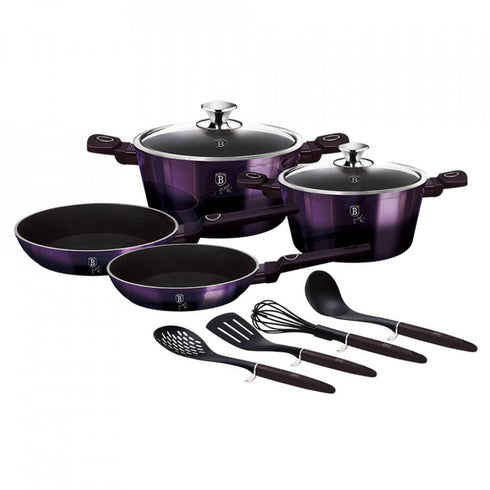 Set oale si tigai (10 piese) Purple Eclipse Collection BerlingerHaus BH 7140