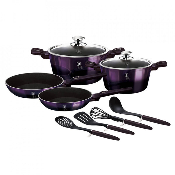 Set oale si tigai (10 piese) Purple Eclipse Collection BerlingerHaus BH 7140