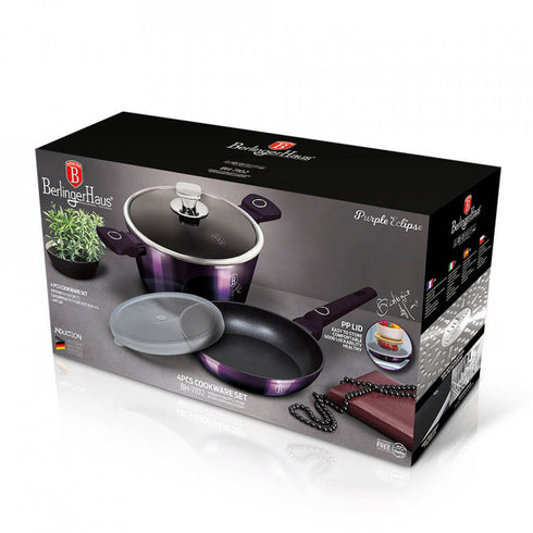 Set oale si tigai (4 piese) Purple Eclipse Collection BerlingerHaus BH 7102