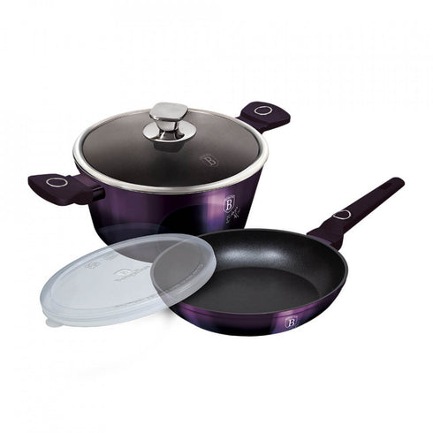 Set oale si tigai (4 piese) Purple Eclipse Collection BerlingerHaus BH 7102