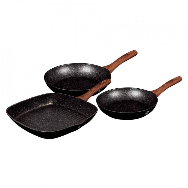 Set tigai (3 piese) Ebony Rosewood Collection BerlingerHaus BH 7101
