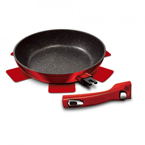 Tigaie 28 cm cu maner detasabil Granit Diamond Line Berlinger Haus BH-1955