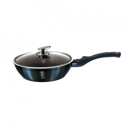 Tigaie cu capac adanca 24 cm Aquamarine Metalic Line Berlinger Haus BH 1880