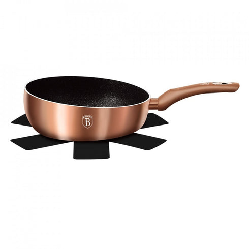 Tigaie de sotat 26 cm Rose Gold (Cupru) Metallic Line Berlinger Haus BH 1522N