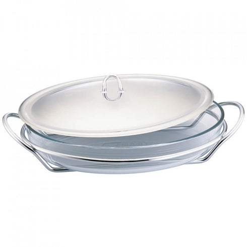 Vas de incalzit oval (Food Warmer) 2.4L Black Silver Collection Berlinger Haus BH 1986