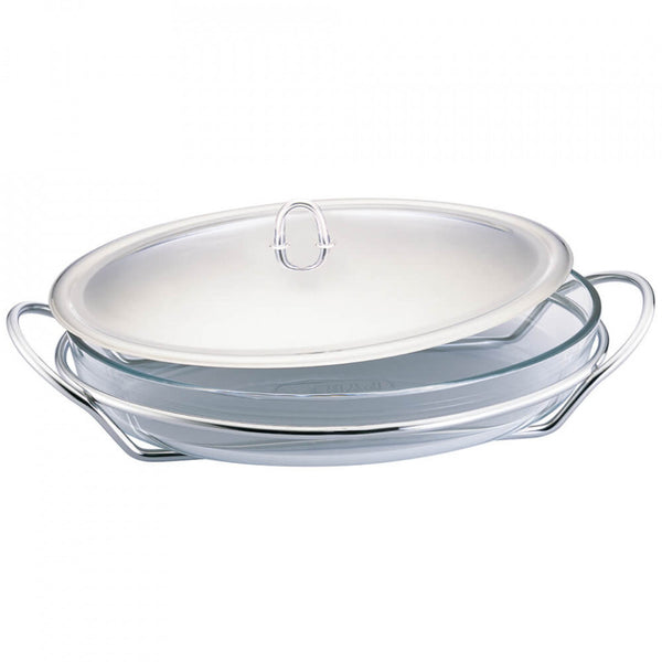 Vas de incalzit oval (Food Warmer) 2.4L Black Silver Collection Berlinger Haus BH 1986