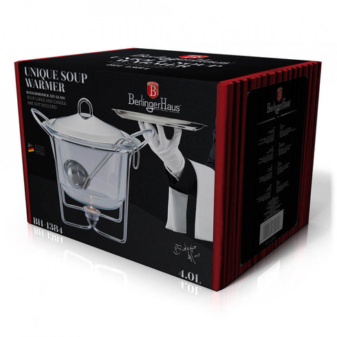Vas pentru incalzit supa (Soup Warmer) 4L Black Silver Collection Berlinger Haus BH 1384