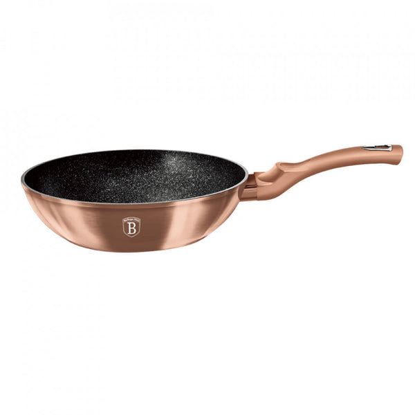 Wok 30 cm Rose Gold Metallic Collection Berlinger Haus BH 6171